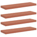 Raft de perete 4 pcs Roșu 80 x 23,5 x 4 cm Lemn compozit - WALTI WALTI