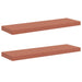 Raft de perete 2 pcs Roșu 90 x 23,5 x 4 cm Lemn compozit - WALTI WALTI
