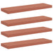 Raft de perete 4 pcs Roșu 90 x 23,5 x 4 cm Lemn compozit - WALTI WALTI
