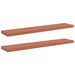 Raft de perete 2 pcs Roșu 120 x 23,5 x 4 cm Lemn compozit - WALTI WALTI