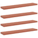 Raft de perete 4 pcs Roșu 120 x 23,5 x 4 cm Lemn compozit - WALTI WALTI