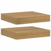 Raft de perete 2 pcs Maro 23 x 23,5 x 4 cm Lemn compozit - WALTI WALTI
