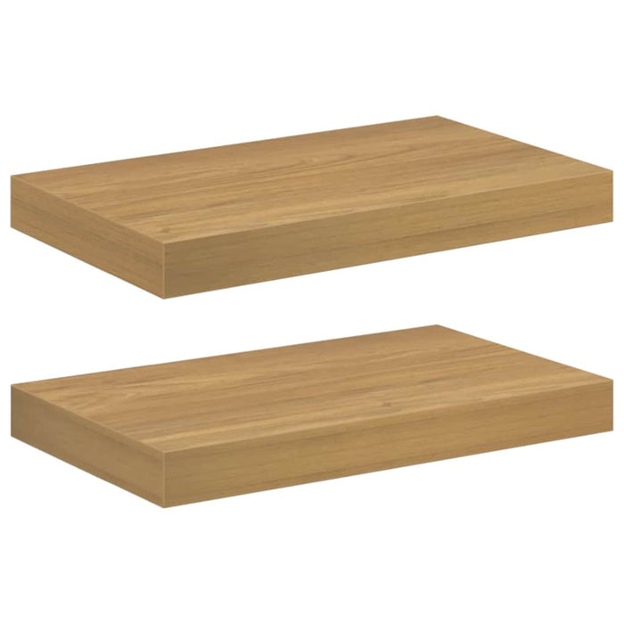 Raft de perete Montare pe perete 2 buc. Maro 40 x 23,5 x 3,8 cm WALTI