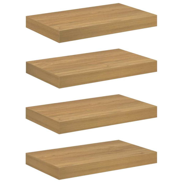 Raft de perete Montare pe perete 4 buc. Maro 40 x 23,5 x 3,8 cm WALTI