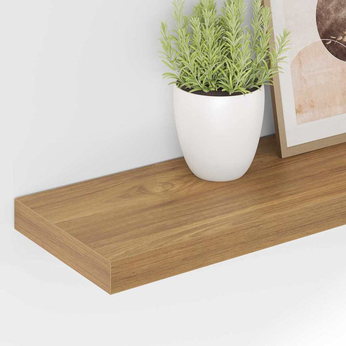 Raft de perete Pe perete Maro 50 x 23 x 4 cm Lemn compozit - WALTI WALTI