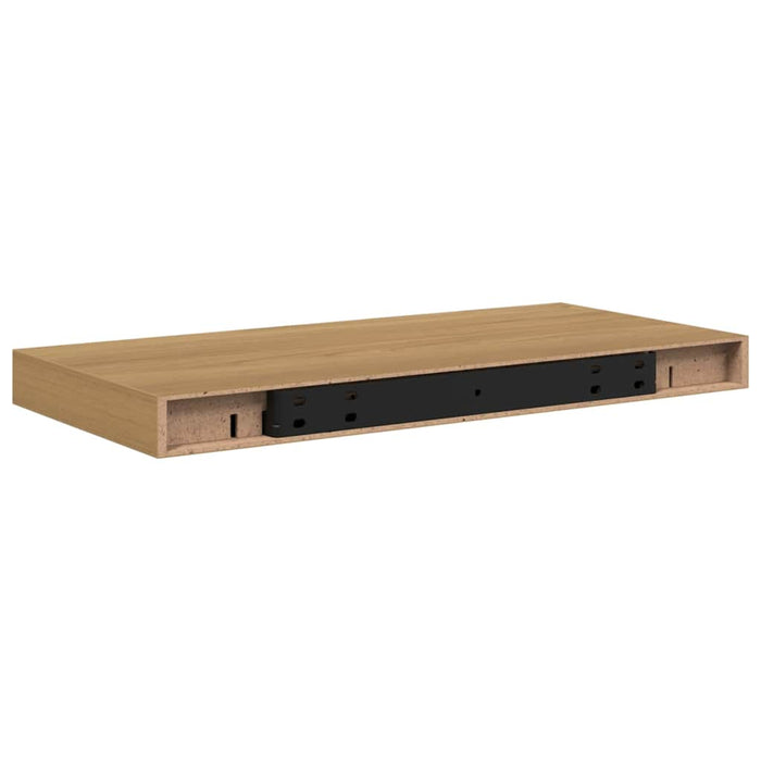 Raft de perete Pe perete Maro 50 x 23 x 4 cm Lemn compozit - WALTI WALTI