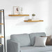 Raft de perete 2 pcs Maro 50 x 23 x 4 cm Lemn compozit - WALTI WALTI