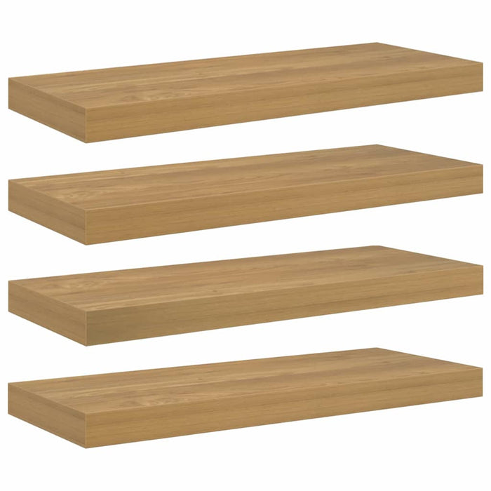 Raft de perete Montare pe perete 4 buc. Maro 60 x 23,5 x 3,8 cm - WALTI WALTI