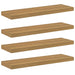 Raft de perete 4 pcs Maro 90 x 23,5 x 4 cm Lemn compozit - WALTI WALTI
