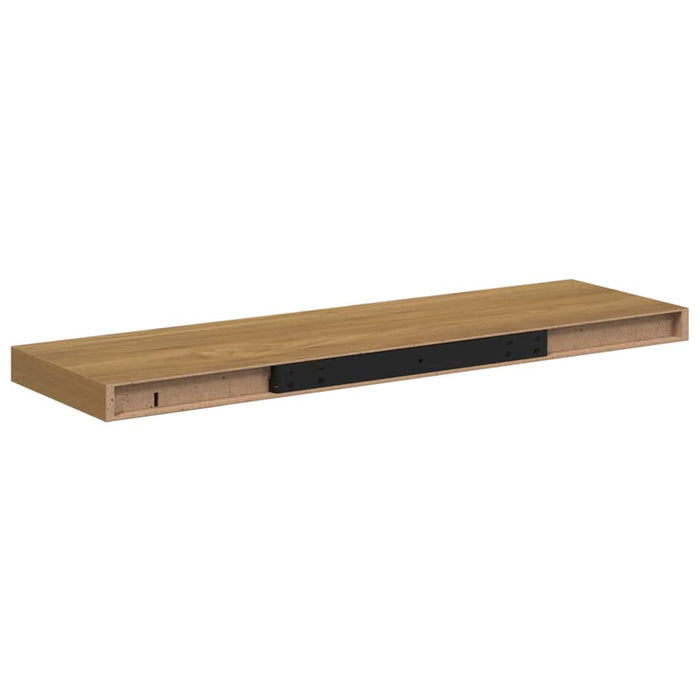 Raft de perete 4 pcs Maro 90 x 23,5 x 4 cm Lemn compozit - WALTI WALTI