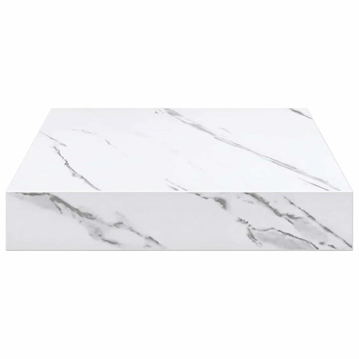 Raft de perete Marmură albă 23 x 23,5 x 4 cm Lemn compozit - WALTI WALTI