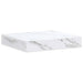 Raft de perete Pe perete 2 pcs Marmură albă 23 x 23,5 x 4 cm - WALTI WALTI