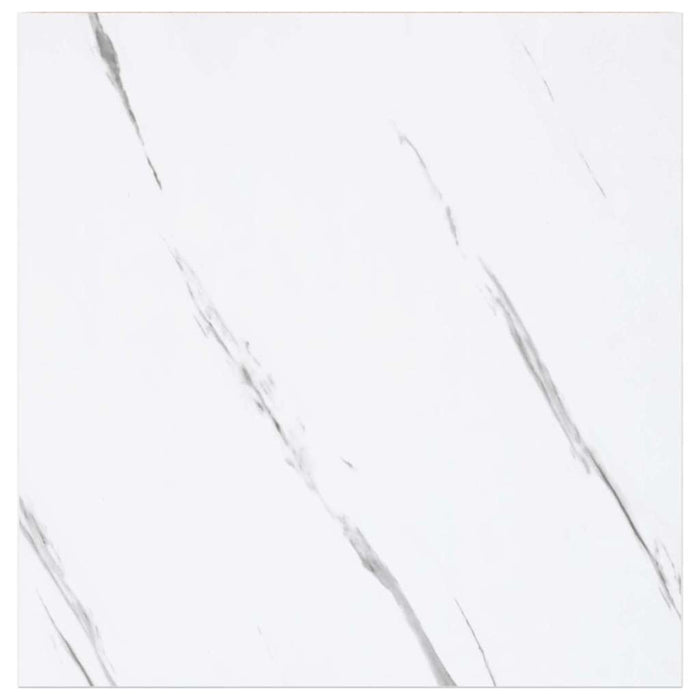 Raft de perete Pe perete 2 pcs Marmură albă 23 x 23,5 x 4 cm - WALTI WALTI
