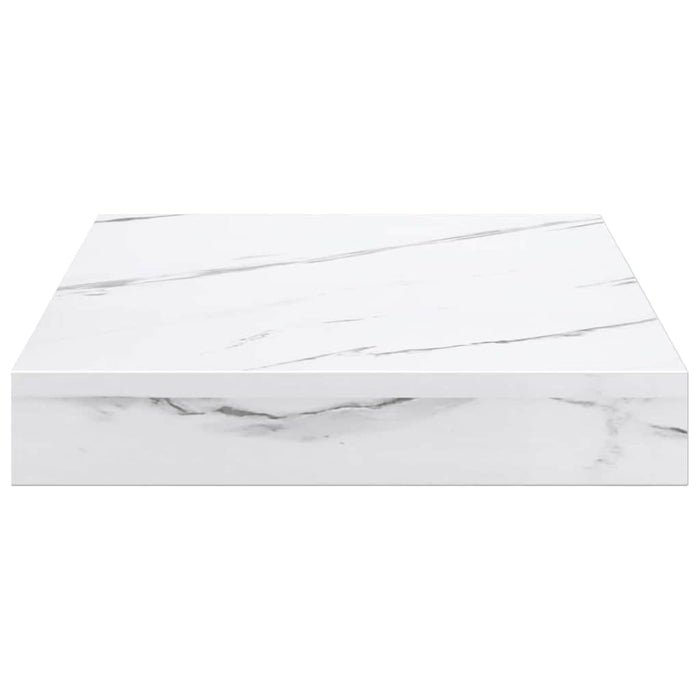 Raft de perete Pe perete 4 pcs Marmură albă 23 x 23,5 x 4 cm - WALTI WALTI