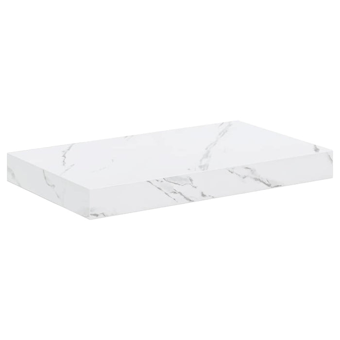 Raft de perete Marmură albă 40 x 23,5 x 4 cm Lemn compozit - WALTI WALTI