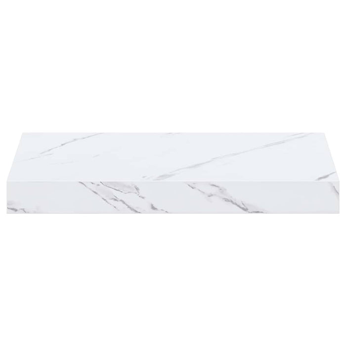 Raft de perete Pe perete 2 pcs Marmură albă 40 x 23,5 x 4 cm - WALTI WALTI
