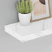 Raft de perete Pe perete 4 pcs Marmură albă 40 x 23,5 x 4 cm - WALTI WALTI