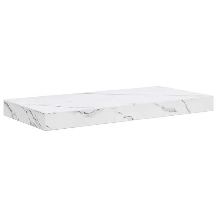 Raft de perete Marmură albă 50 x 23 x 4 cm Lemn compozit - WALTI WALTI
