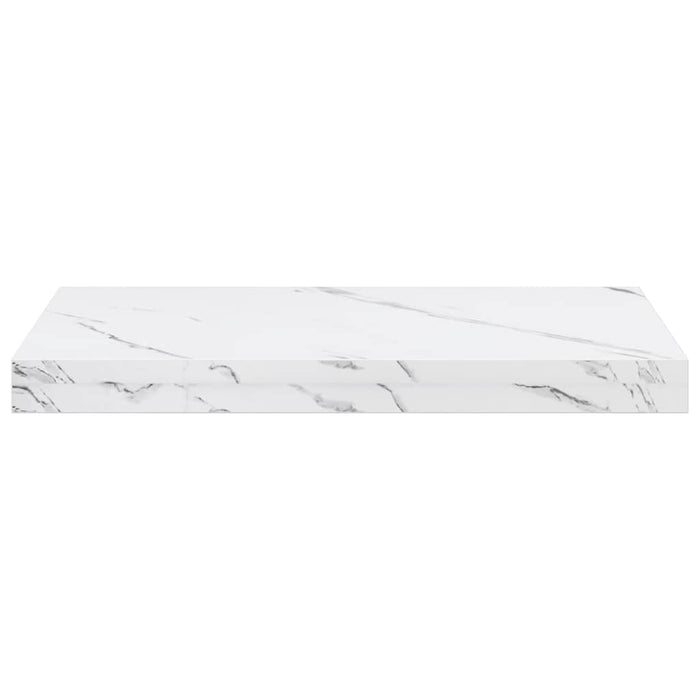 Raft de perete Pe perete 2 pcs Marmură albă 50 x 23,5 x 4 cm - WALTI WALTI