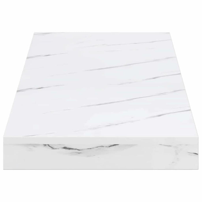 Raft de perete Marmură albă 50 x 23 x 4 cm Lemn compozit - WALTI WALTI