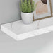 Raft de perete Pe perete 2 pcs Marmură albă 60 x 23,5 x 4 cm - WALTI WALTI