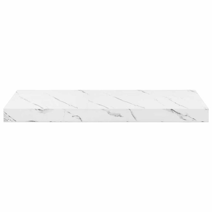 Raft de perete Pe perete 2 pcs Marmură albă 60 x 23,5 x 4 cm - WALTI WALTI