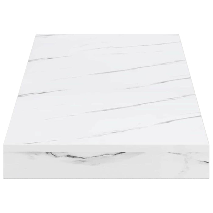 Raft de perete Pe perete 2 pcs Marmură albă 60 x 23,5 x 4 cm - WALTI WALTI