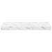 Raft de perete 4 pcs Marmură albă 50 x 23 x 4 cm Lemn compozit - WALTI WALTI