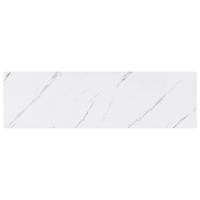 Raft de perete Marmură albă 80 x 23,5 x 4 cm Lemn compozit - WALTI WALTI