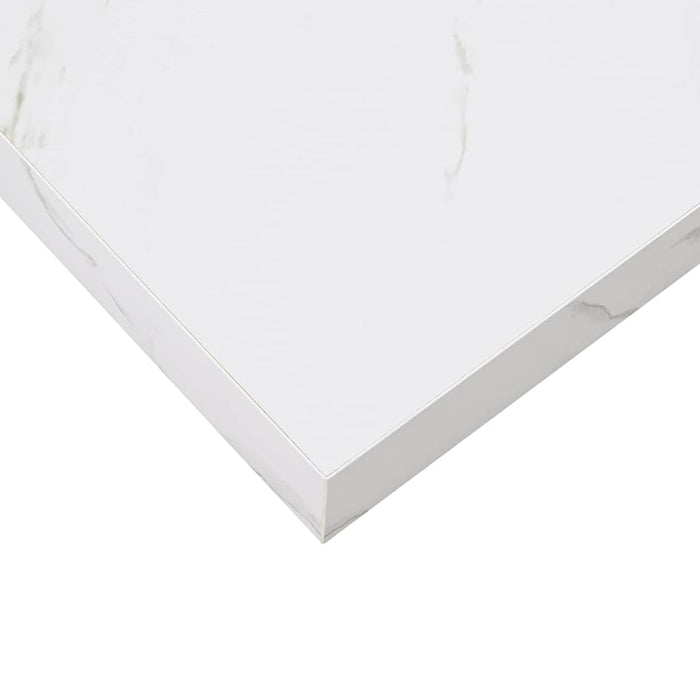Raft de perete Pe perete 2 pcs Marmură albă 80 x 23,5 x 4 cm - WALTI WALTI