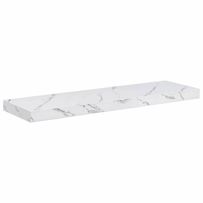 Raft de perete Pe perete 4 pcs Marmură albă 80 x 23,5 x 4 cm - WALTI WALTI
