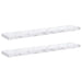 Raft de perete Pe perete 2 pcs Marmură albă 120 x 23,5 x 4 cm - WALTI WALTI