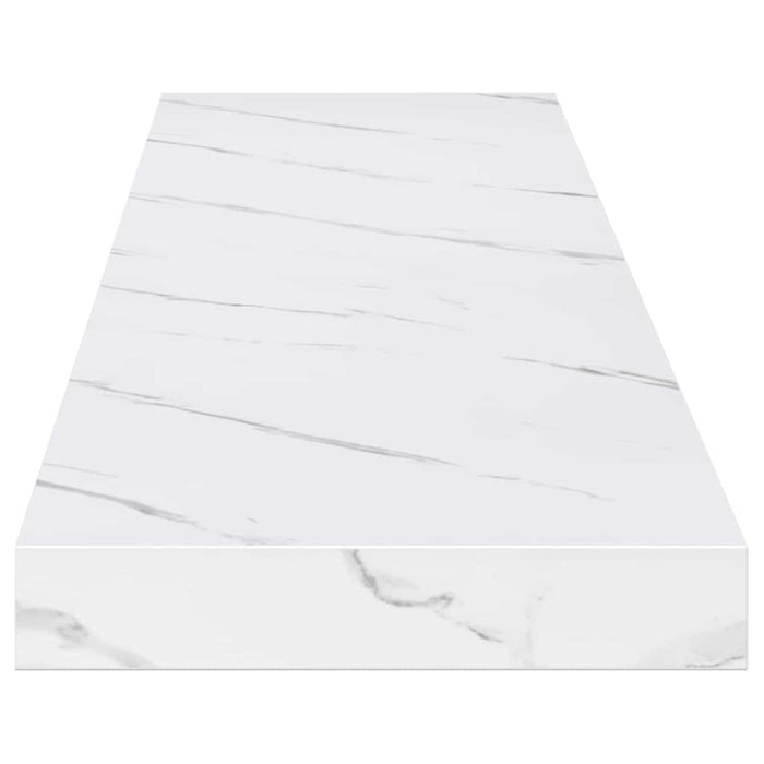 Raft de perete Pe perete 2 pcs Marmură albă 120 x 23,5 x 4 cm - WALTI WALTI