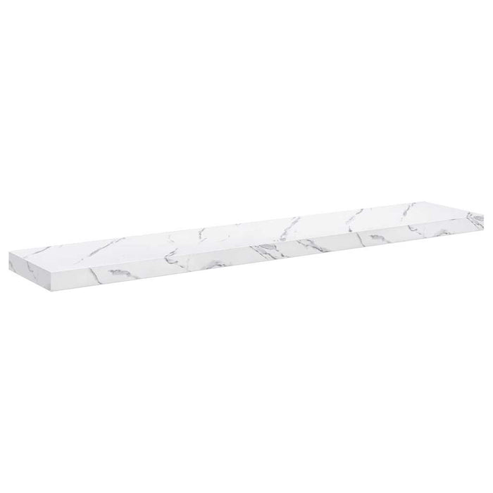 Raft de perete Pe perete 4 pcs Marmură albă 120 x 23,5 x 4 cm - WALTI WALTI