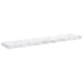 Raft de perete Pe perete 4 pcs Marmură albă 120 x 23,5 x 4 cm - WALTI WALTI