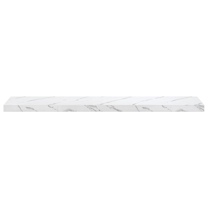 Raft de perete Pe perete 4 pcs Marmură albă 120 x 23,5 x 4 cm - WALTI WALTI