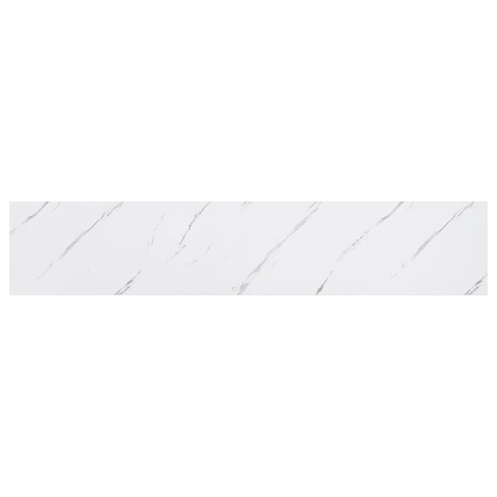 Raft de perete Pe perete 4 pcs Marmură albă 120 x 23,5 x 4 cm - WALTI WALTI