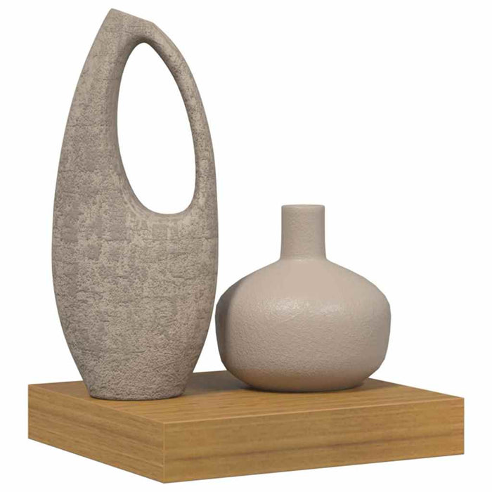 Raft de perete Pe perete Bej 23 x 23,5 x 4 cm Lemn compozit - WALTI WALTI