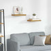 Raft de perete 2 pcs Bej 40 x 23,5 x 4 cm Lemn compozit - WALTI WALTI