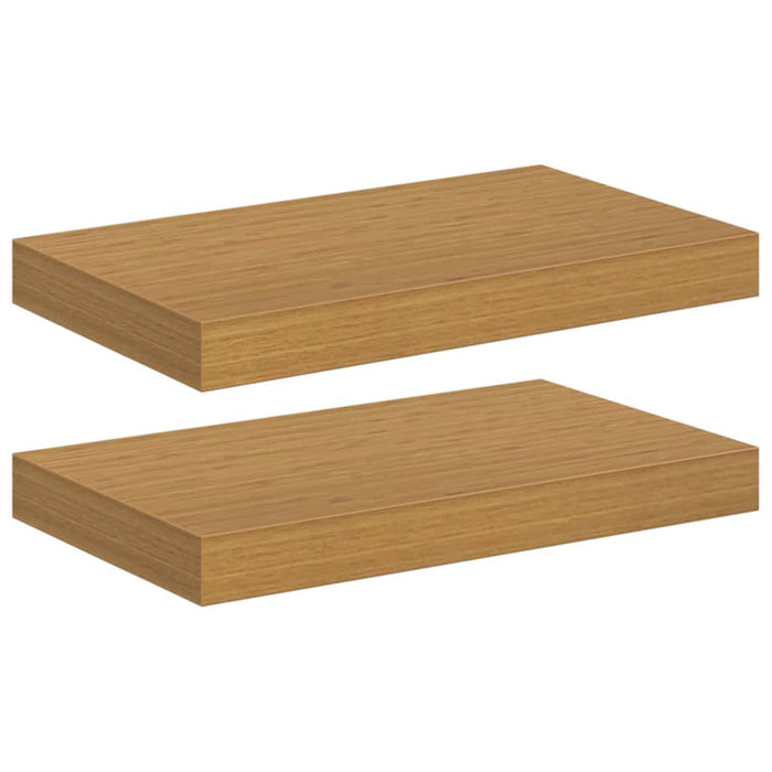Raft de perete 2 pcs Bej 40 x 23,5 x 4 cm Lemn compozit - WALTI WALTI