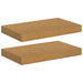 Raft de perete 2 pcs Bej 40 x 23,5 x 4 cm Lemn compozit - WALTI WALTI