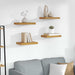 Raft de perete 4 pcs Bej 40 x 23,5 x 4 cm Lemn compozit - WALTI WALTI