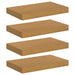 Raft de perete 4 pcs Bej 40 x 23,5 x 4 cm Lemn compozit - WALTI WALTI