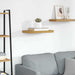 Raft de perete Pe perete Bej 50 x 23 x 4 cm Lemn compozit - WALTI WALTI