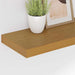 Raft de perete Pe perete 2 pcs Bej 50 x 23 x 4 cm Lemn compozit - WALTI WALTI