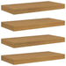 Raft de perete 4 pcs Bej 50 x 23,5 x 4 cm Lemn compozit - WALTI WALTI