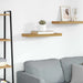 Raft de perete Pe perete Bej 50 x 23 x 4 cm Lemn compozit - WALTI WALTI