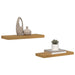 Raft de perete 2 pcs Bej 60 x 23,5 x 4 cm Lemn compozit - WALTI WALTI