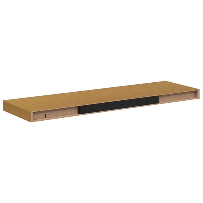 Raft de perete 2 pcs Bej 80 x 23,5 x 4 cm Lemn compozit - WALTI WALTI