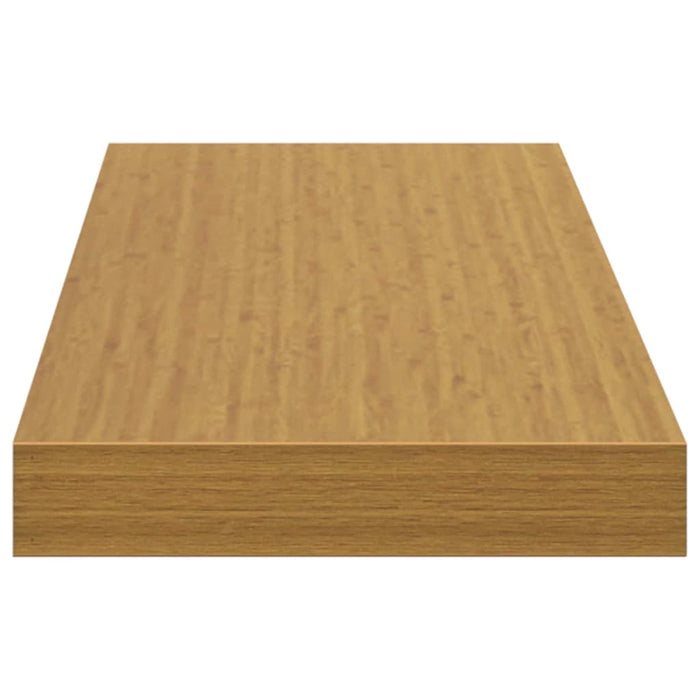 Raft de perete 2 pcs Bej 80 x 23,5 x 4 cm Lemn compozit - WALTI WALTI